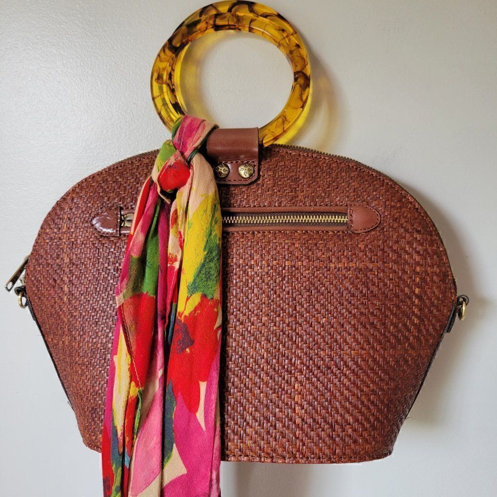 NEW WITH TAGS PATRICIA NASH RAFFIA COLLECTION HAND/CROSSBODY BAG